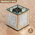 6er-Set Bling Quadratische Spiegelglasvasen