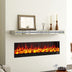 Fireplace Mantel, 48 Inch Mirrored Floating Shelf with Crystal Crushed Diamond Inlay