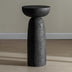 Black Sandstone Side Table End Table