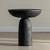 Black Round Side Table End Table