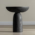 Black Round Side Table End Table