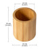 Tall Solid Wood Floor Vase for Living Room Decor – Handcrafted Rustic Wooden Vase with Natural Wood Strips