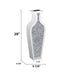 Sleek Mirrored Glass Floor Vase with Crushed Diamond Inlay