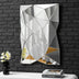Modern 3D Wall Mirror Irregular Triangle Accent Mirror