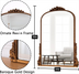 SHYFOY Antique Wall Mirror Gold Baroque Ornate, Traditional Elegant Old Mirror