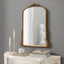 SHYFOY Antique Wall Mirror Gold Baroque Ornate, Traditional Elegant Old Mirror