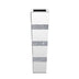 Mirrored Tall Floor Vase,  Large Crushed Diamond Floor Vase