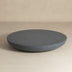 Mesa de centro redonda minimalista de óxido de magnesio negra