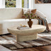 Modern Oval Coffee Table, Sculptural Living Room Table