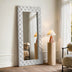 SHYFOY Crystal Tufted Oversized Full-Length Floor Mirror