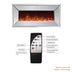 Chimenea eléctrica Riggleman montada en la pared con espejo y control remoto