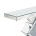 Long Accent Narrow Table, Glass Sofa Table Foyer Table for Living Room Hallway Entrance