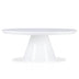 White Modern Round Coffee Table with Cone