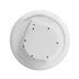 Modern Round Coffee Table, 35.4 inch White Drum Design