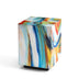 Couchtisch aus Glas mit Graffiti-Kunst