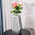 Blumenvase Zerkleinerte Diamantvasen für Dekoration Silberne Spiegelvasen für Tafelaufsätze