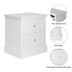 2-Drawer Nightstand with Faux Marble Top
