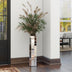 Tall Silver Big Vase for Decor Living Room Decorative Large Vase