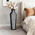 Grey Handmade Crystal Glass Floor Vase 26.8"