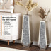 Large Silver Mirror Crystal Vases Crushed Diamond Tall Floor Vase