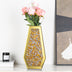 Glod Zerkleinerte Diamant-Vase Große verspiegelte Blumenvase Heimdeko