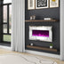 Chimenea eléctrica Riggleman montada en la pared con espejo y control remoto