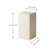 White Grid-Tiled Modern Square Accent Table