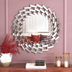 31.5'' Round Mirror Wall Decor Beveled Decorative Wall Mirrors Silver Hanging Mirror