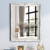 Antique White Ornate Wall Mirror