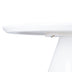 White Modern Round Coffee Table with Cone