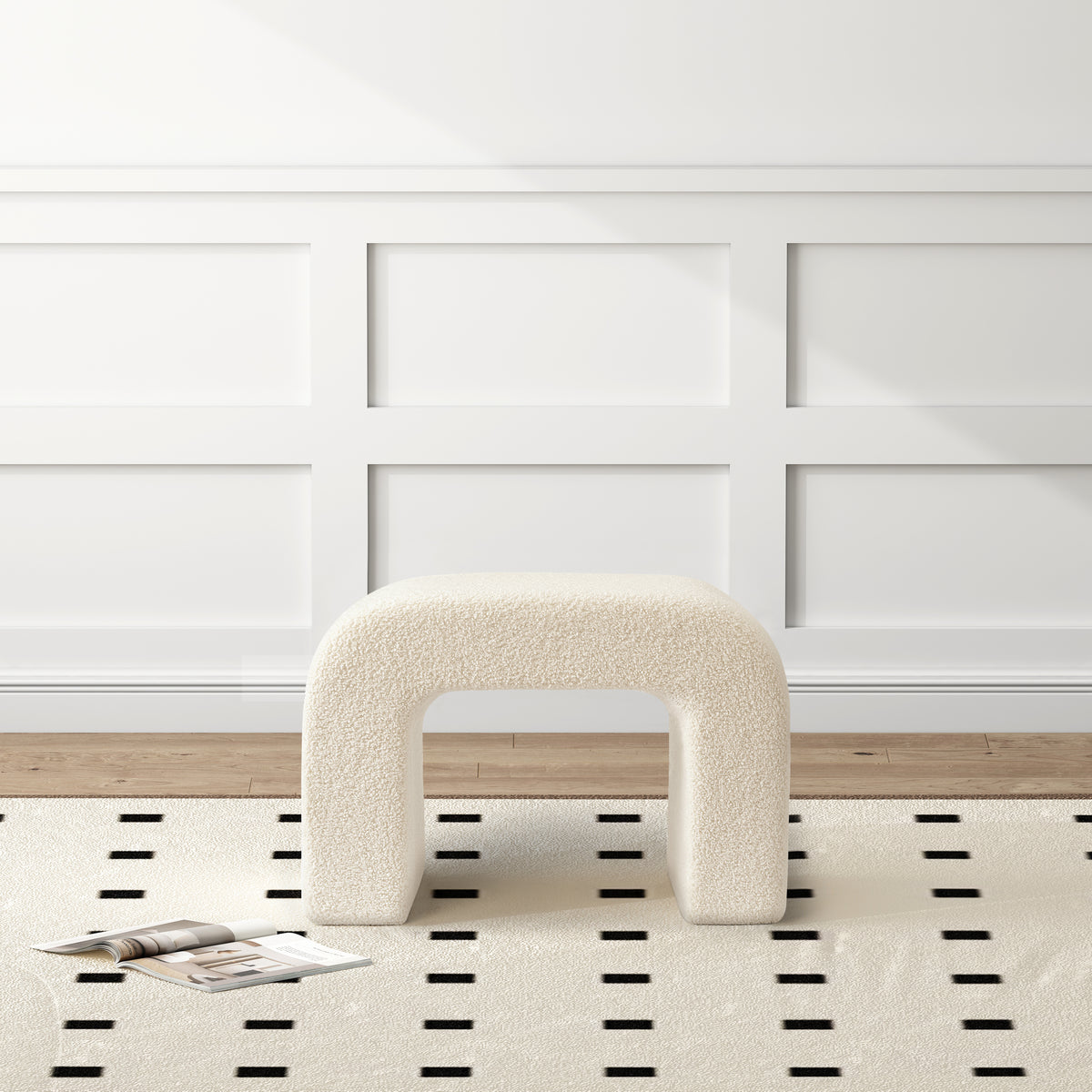 Gepolsterter Fußhocker Moderner Sitzpouf Hocker