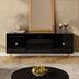 SHYFOY Mueble de TV Moderno Negro Consola Multimedia Con Cajones