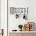 Llavero HOPE con efecto espejo, ganchos de cristal y decoración de pared en espejo plateado brillante