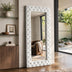 SHYFOY Crystal Tufted Oversized Full-Length Floor Mirror