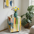 Couchtisch aus Glas mit Graffiti-Kunst