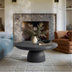 Modern Magnesium Oxide Cement Round Pedestal Coffee Table