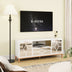 SHYFOY Mueble de TV moderno de madera con consola multimedia