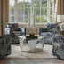 Luxury Mirrored Crystal Coffee Table with Geometric Glass Design