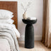 Black Sandstone Side Table End Table