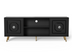SHYFOY Mueble de TV Moderno Negro Consola Multimedia Con Cajones