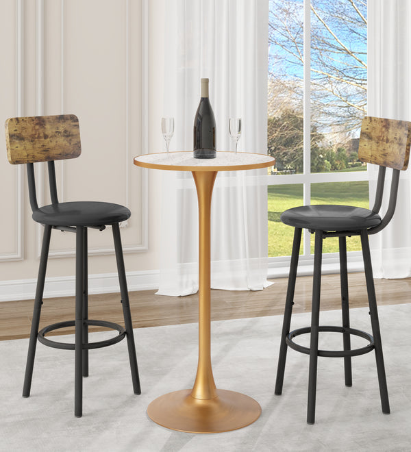 Gold Modern Round Pub Table Bar Table