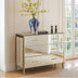 3-Drawer Antique Mirrored Sideboard Cabinet