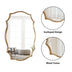 SHYFOY Curved Wall Mirror with Antique Gold Frame