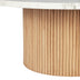 Modern Wood Coffee Table with Marble Top