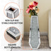 Large Silver Mirror Crystal Vases Crushed Diamond Tall Floor Vase