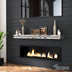 Fireplace Mantel, 48 Inch Mirrored Floating Shelf with Crystal Crushed Diamond Inlay