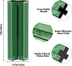 Green Glass Flower Vases for Home Decor, Living Room Decor