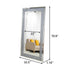 Floor Mirror, Glass Full Length Mirror with Crushed Diamond Frame