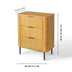 Wood Nightstand Bedside Table with 3 Drawer