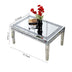 SHYFOY Couchtisch mit Spiegel und Kristall-Intarsien, modernes Design